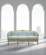 CLASSIC SOFA MINT FABRIC FRATELLI RADICE